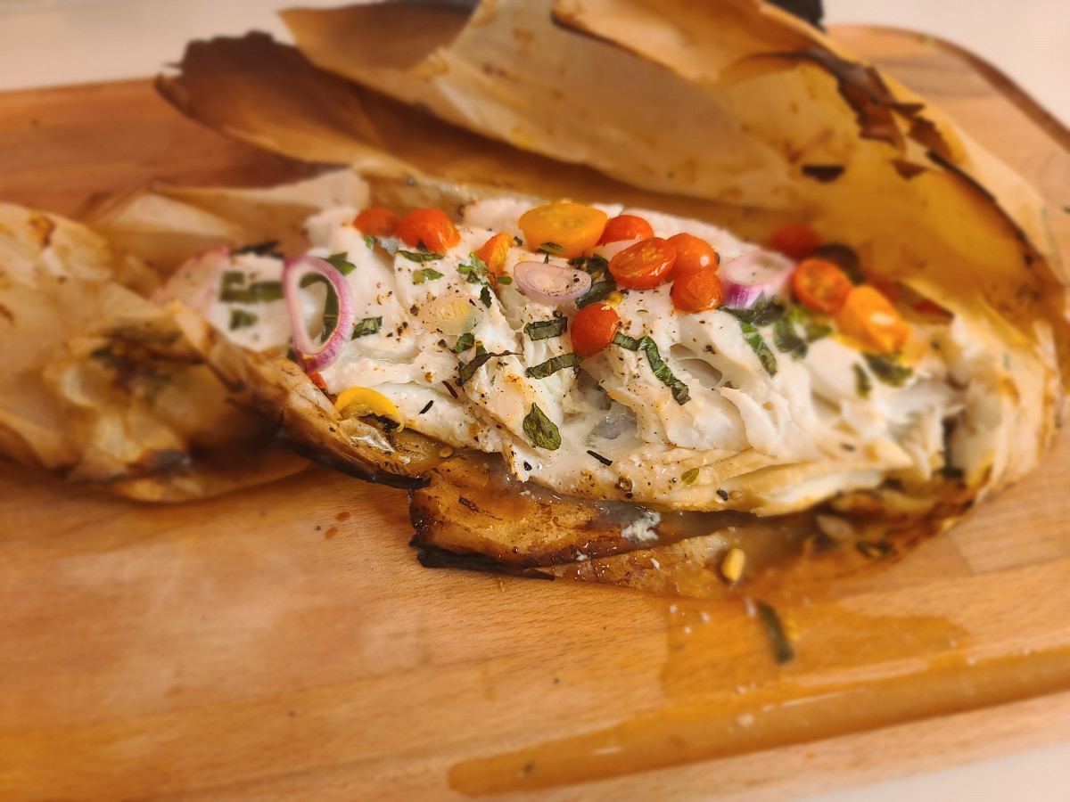 Fish en Papillote Recipe – Fresh Steamed Halibut with a Smidge of Leftover Summer