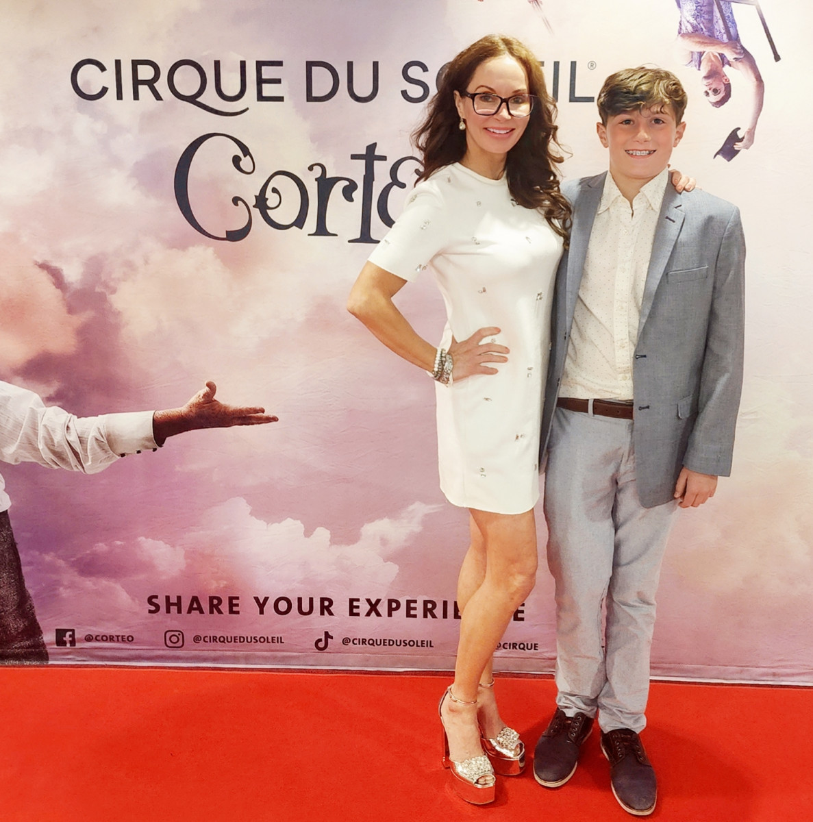 Jess and Rhett attending Cirque du Soleil's Corteo