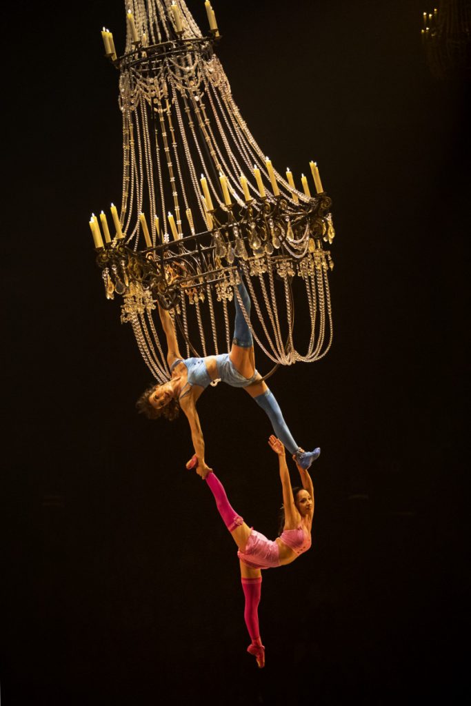 Hanging from the Chandeliers at Corteo