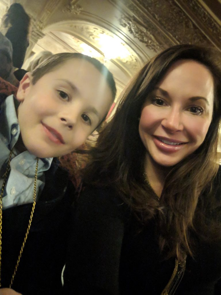 Jess and Vince waiting for Boston Ballet to being in 2018 the Boston Ballet.